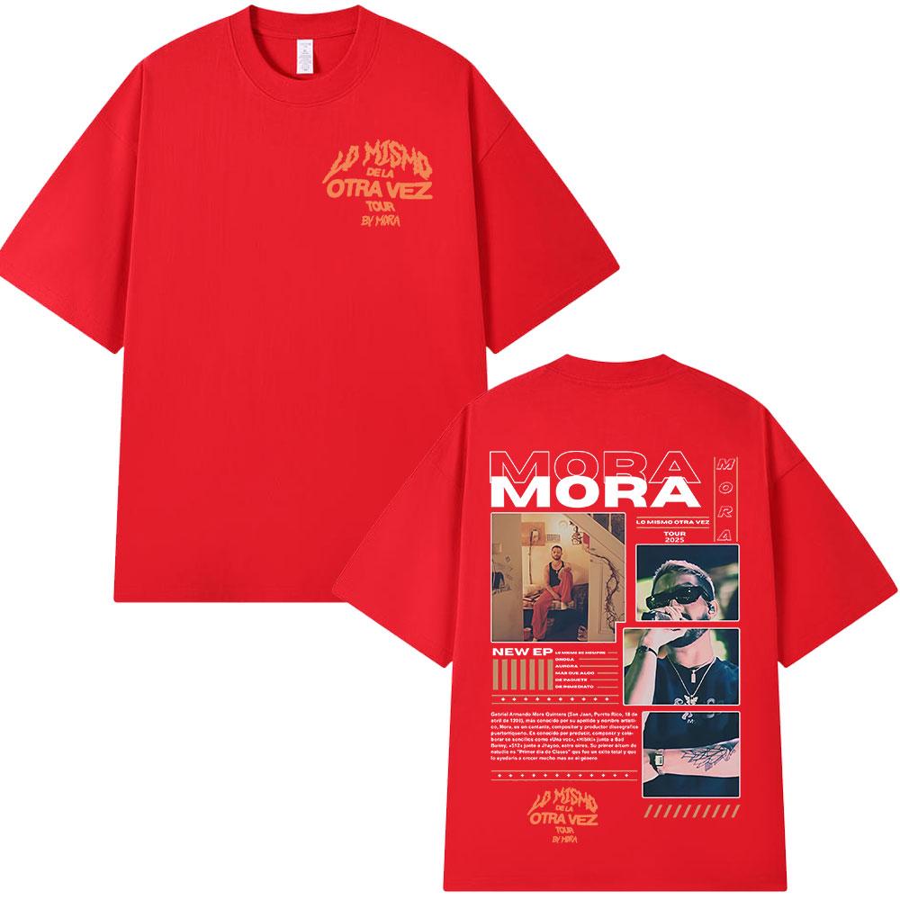 Mora Lo Mismo Dela Otra Vez Tour 2025 Album T Shirt Unisex Women Clothing Hip Hop Fashion Short Sleeve Oversized Tshirt Streetwear
