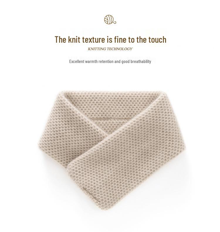 Women's Cashmere Neck Gaiter - 100% Pure Honeycomb Knit Scarf