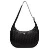 4L Letter Combination Jacquard Recycled Polyester Shoulder Bag Women Shoulder Bag Black LW9FUPS-072061