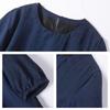 Qianbainian Women's Mulberry Silk T-shirt with Cracked Pattern