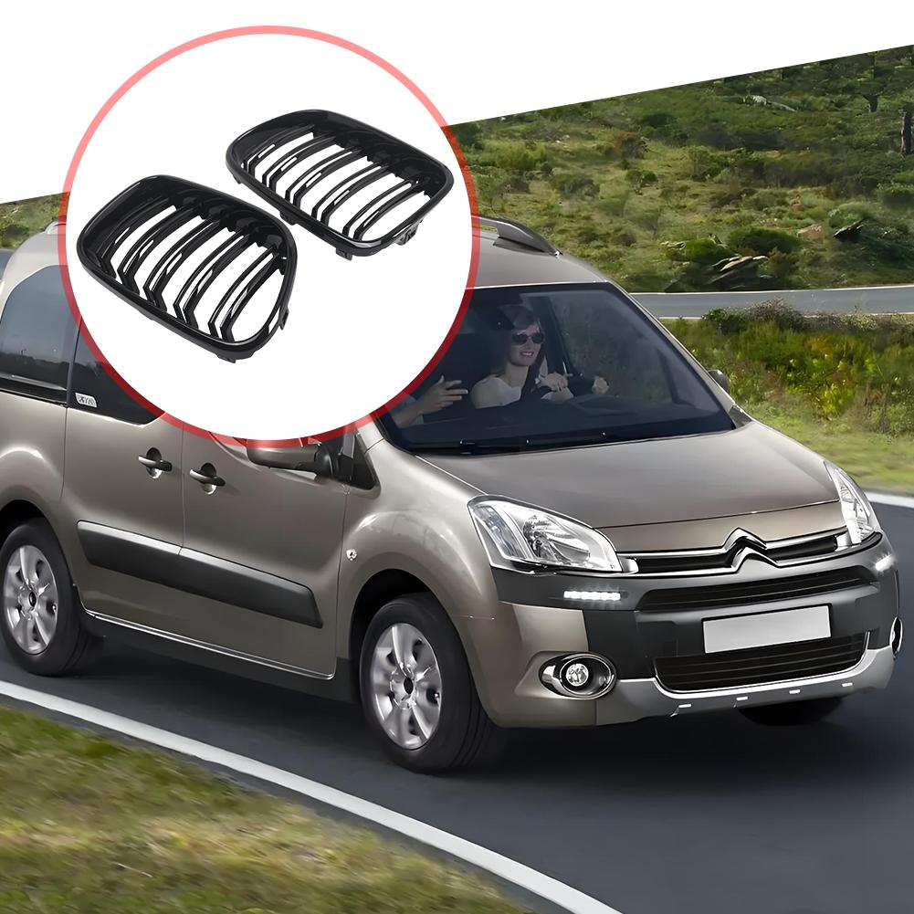 Lesklá čierna mriežka predného nárazníka s dvojitou lamelou 51117237422 51117210725 51117210726 pre BMW X3 F25 2011-2014 Náhradný diel