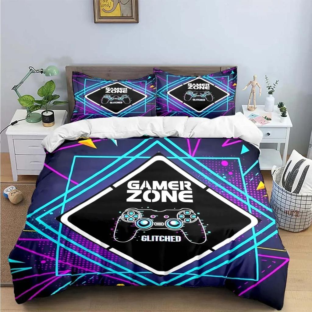 Gamer Controller Druck Bettwäschesets Exquisites Bettzubehör Set Bettbezug Bettdecke Set Bettwäscheset Luxus Geburtstagsgeschenk