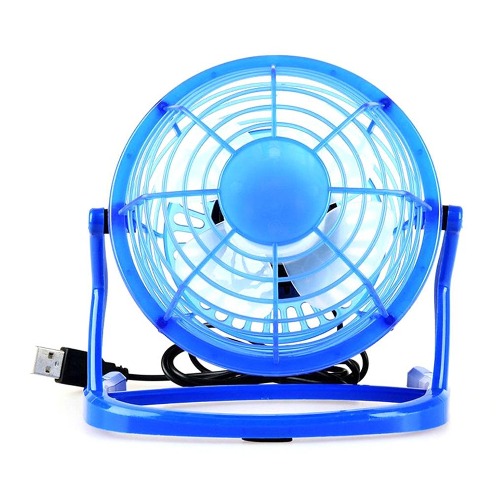 USB Portable Rotation Silent Fan Desk Cooler for Laptop Notebook Desktop PC Ofiice Summer Cooling Fan 4 Blades Rotatable Fans