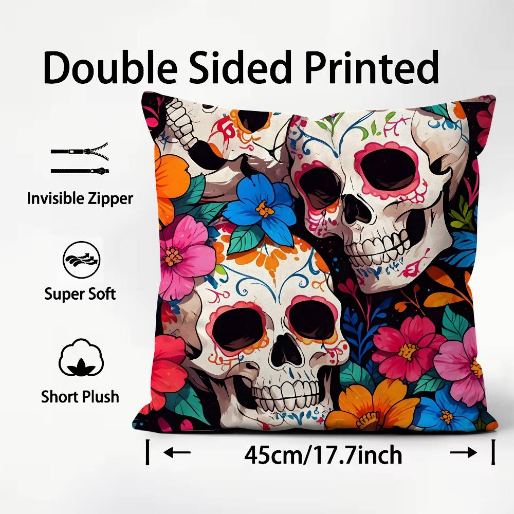 Anime Tag der Toten Kissenbezug Komfort Sofa Bett Seidig Elegant Verdeckter Reißverschluss Benutzerdefinierte Dekorative Kissenhülle