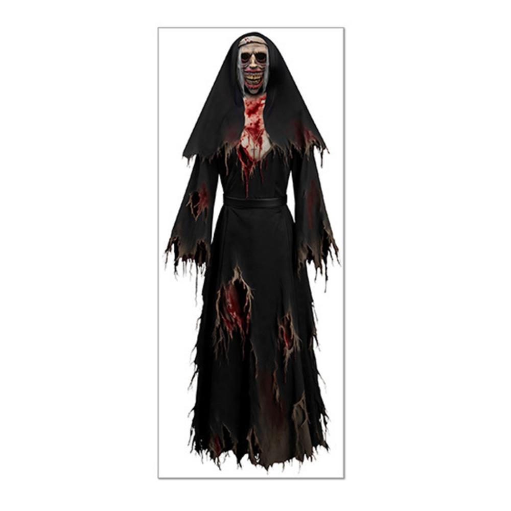 Self Adhesive Zombie Wall Sticker Realistic Ghost Witch Silhouette Sticker  Party
