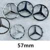 52/57mm ABS Car Steering Wheel Emblem Sticker Accessories For Mercedes Benz AMG GLC CLA GLK W166 W203 W206 W246 W176 W177 W205