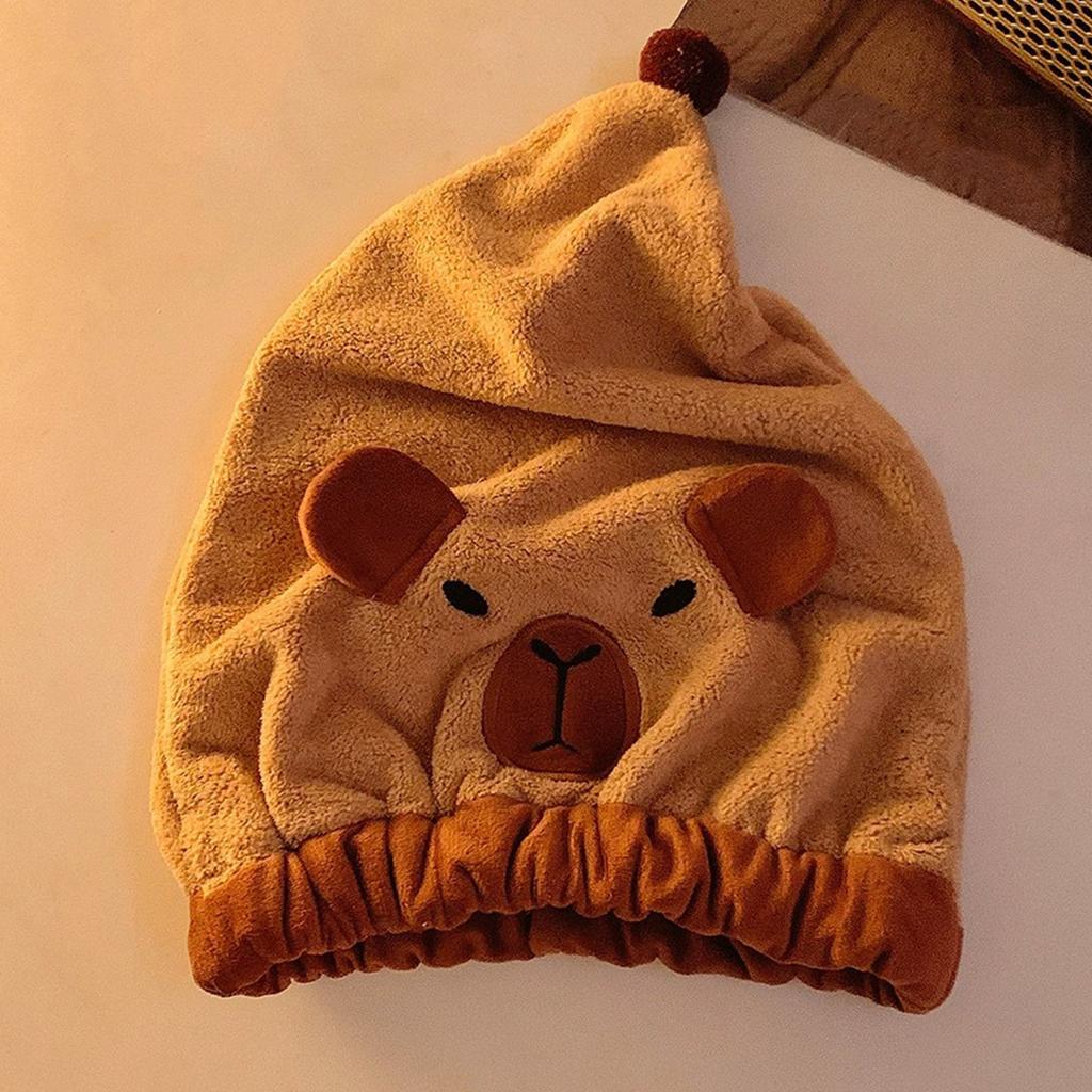 1PC Microfibre Hair Towels Hair Towel Turban Towel with Button Hair Turban Kids Super Absorbent Towels for Women