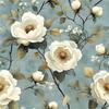Vintage Floral Wallpaper Wainscoting Sticker Self-Adhesive Waterproof Moisture-Resistant Wall Decoration Renovation Upcycling