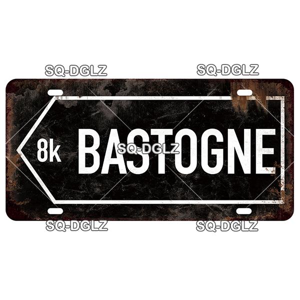 SQ-DGLZ Paris Bangde Road 15x30cm Plate Warning Tin Sign State Wall Decoration Metal Sign Home Decor Painting Plaques Art Poster