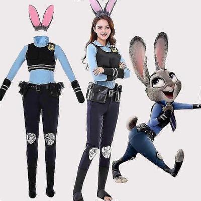 Moterims - Crazy Zootopia Anime COSPLAY Judy policininkės kostiumas