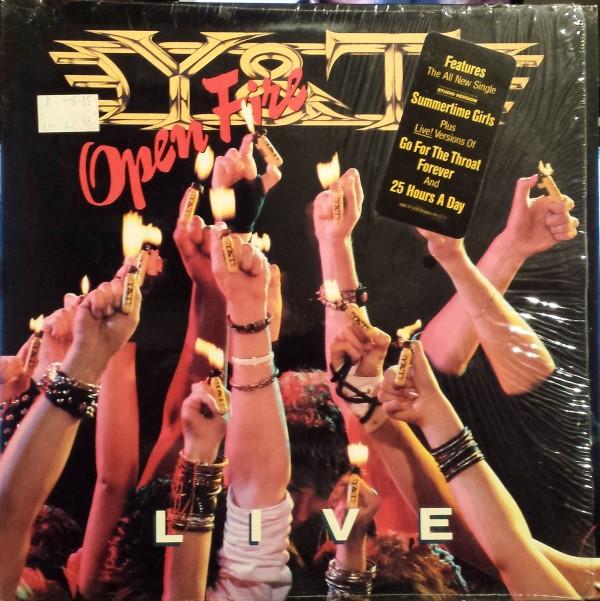 LP Record Y & T - Open Fire SP5076 A&M 1985 US Metal Used