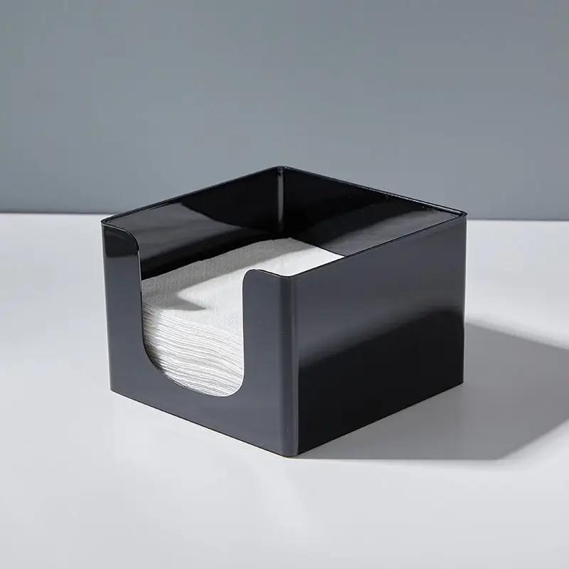 Quadratische Minimalistische Taschentuch-Aufbewahrungsbox, Acryl-Taschentuch-Aufbewahrungswerkzeug für Zuhause Wohnzimmer