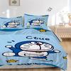 Doraemon Adventure Print 3Pcs Bedding Setduvet Cover With 2 Bedropillowcase Home Birthday Gift
