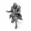 3D Printed Kneeling Knight Pen Holder Dark Fantasy Medieval Warrior Statue Desktop Organizer Plastic Stand Home Office Decor