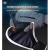 White Adult Double Layer Ski Gloves Winter Snow Gloves With Waterproof & Wear-Resistant With Inner Gloves