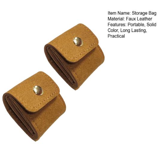 2/3Pcs Jewelry Storage Bags Snap Closure Soft Velvet Lining Multifunctional Mini Travel Jewelry Bag Necklaces Earrings Organizer