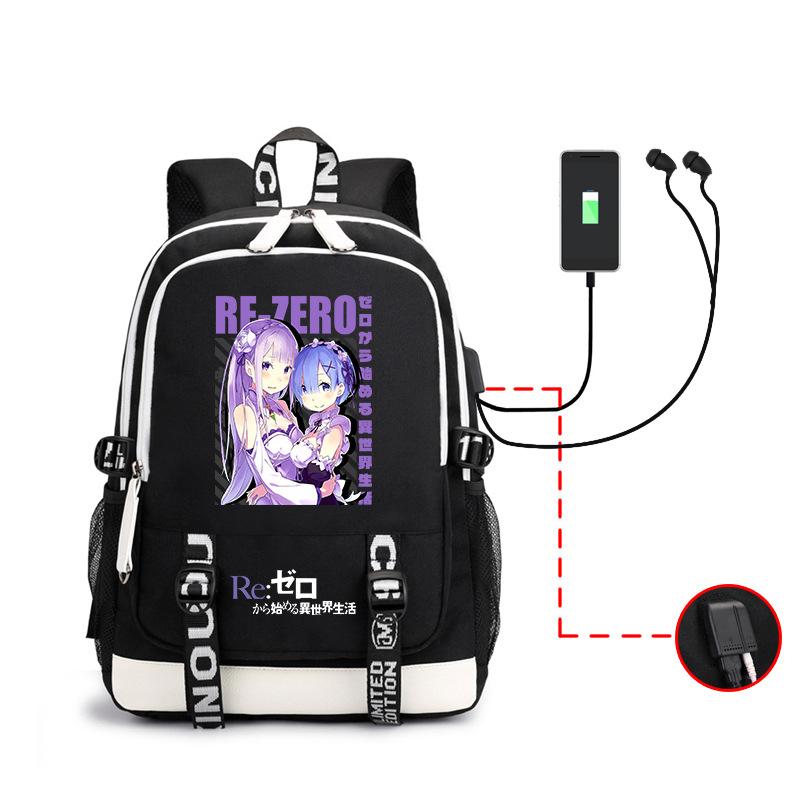 

A Different World Life From Scratch Peripheral Printing School Bag Outdoor Usb Headphones Backpack