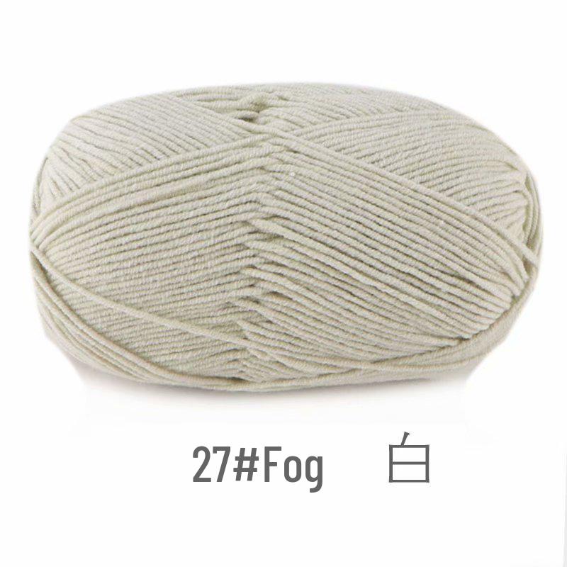 Kämmgarn 4-fädiges Garn-Set: Mittlere Dicke für DIY-Strick- & Häkelpuppenprojekte
