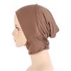 Head Wrap Ninja Hat Solid Color Islamic Women Hijab Head Scarves Muslim Underscarf Bonnet Turbans