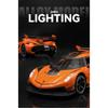 1/24 Koenigsegg Jesko Supercar Κράμα Die Cast Μοντέλο Παιχνιδιού Αυτοκινήτου Ήχος και Φως Pull Back Παιδικό Παιχνίδι Συλλεκτικά Δώρο Γενεθλίων