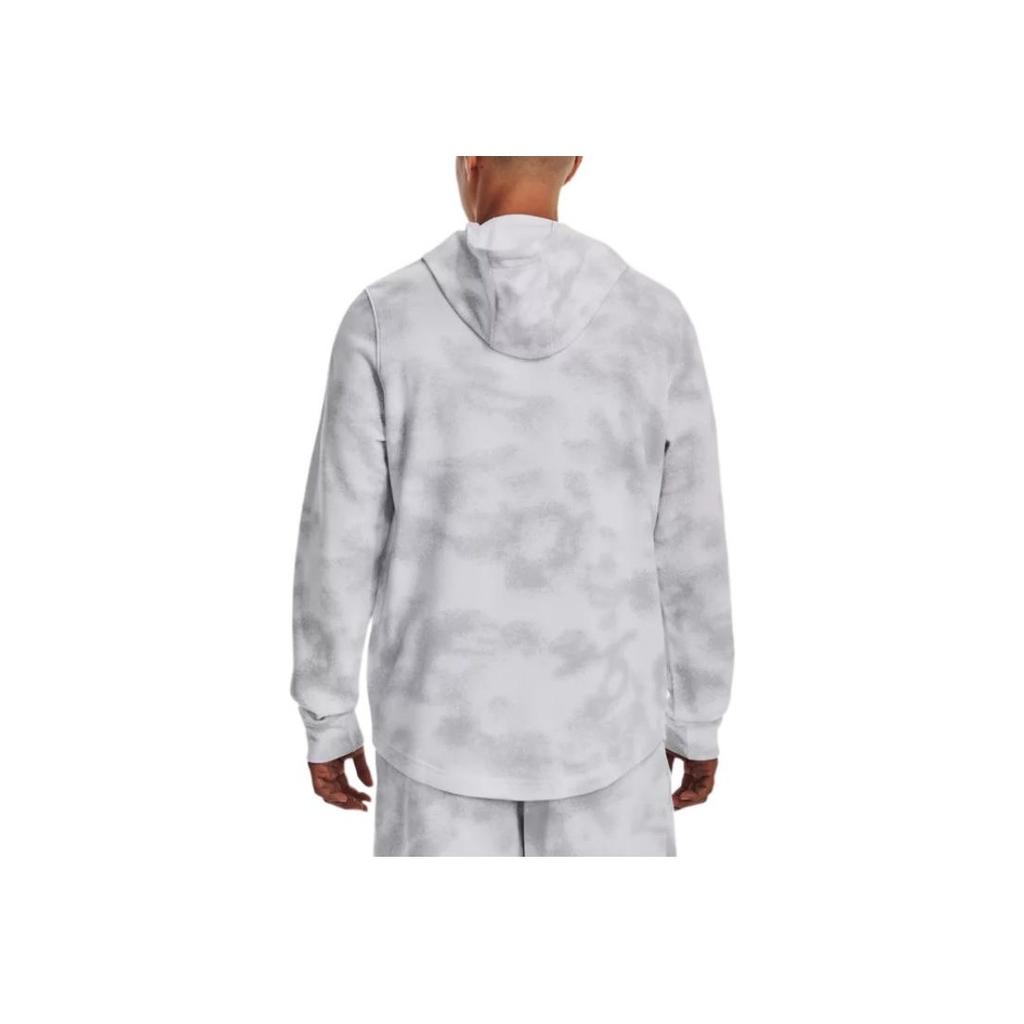 Under Armour Logo Print Camouflage Hoodie Men Tops White 1377185-100