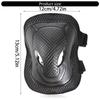 Thickened Protective Gear Set For Roller Skating Skateboarding Cycling With Adjustable Straps Breathable Padding 6PCS
