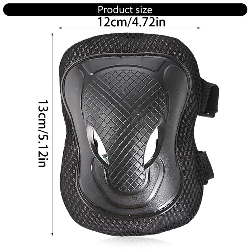 Thickened Protective Gear Set For Roller Skating Skateboarding Cycling With Adjustable Straps Breathable Padding 6PCS