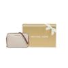 Michael Kors Mk Jet Set Long Vintage Monogram Logo Chain Leather Camera Bag Women Shoulder Bag Vanilla Brown 35F8GTTC3B-VANILLA-ACRN