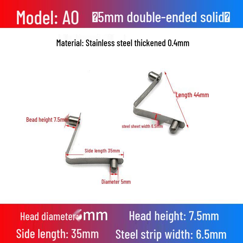 V-Shaped Spring Clip Buckle for Telescopic Tube and Tent Stroller Positioning