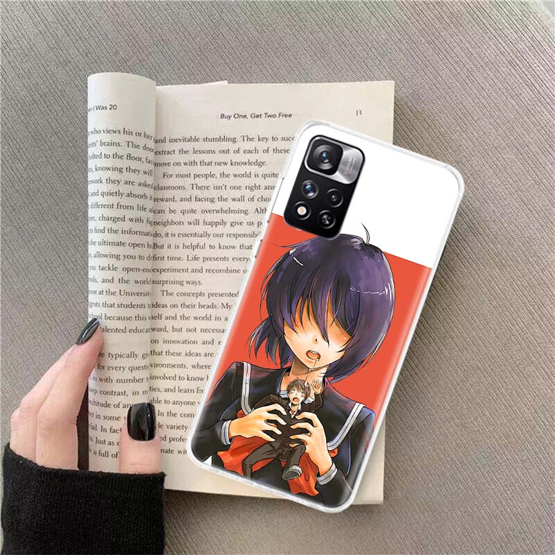 Urabe Mikoto Phone Case For Redmi Note 13 12 Pro Plus 14 15 Pro 5G 11 11T 11E 11S 10 Pro 10S 9 9S Cover Cell Clear TPU Capa Case
