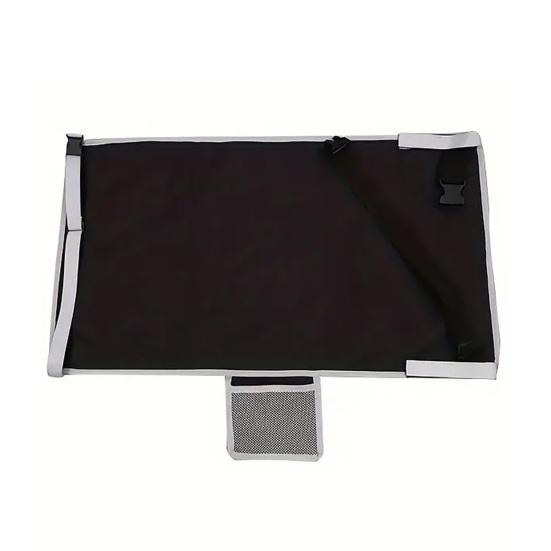 

Детская подставка для ног в самолете, складная кровать для полета с противоскользящей поддержкой, удлинительная подушка для сиденья для детей чёрный