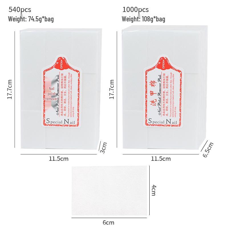 Thickened Lint-Free Nail Polish Remover Pads