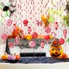 Hanging Swirls Decoration for Kids Adult Christmas Candy Swirls Candy Shimmering Party Hanging Streamers Ceiling Ornament