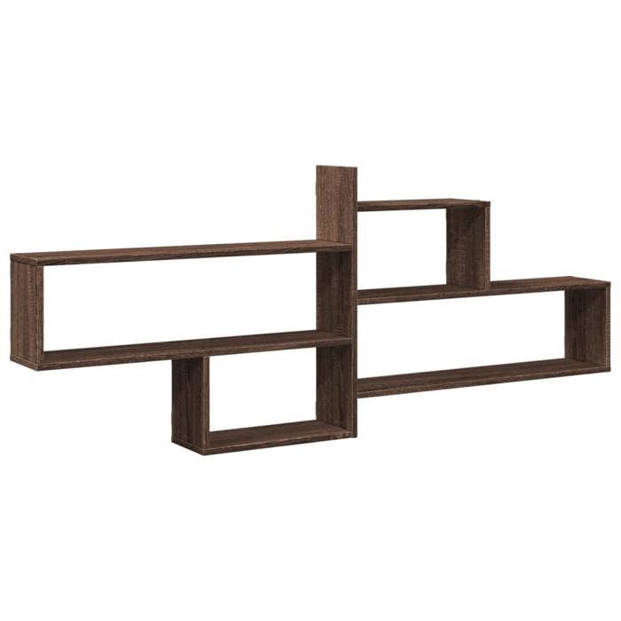 VidaXL Wall Shelf Brown Oak 167.5x18x68 Cm Engineered Wood 853323