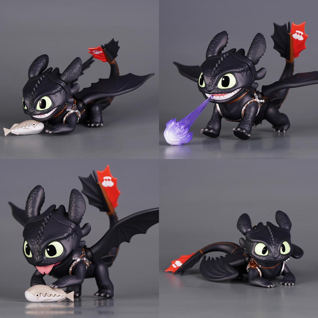 How To Train Your Dragon Toothless Plastic Model With Movable Joints For Kids And Fans