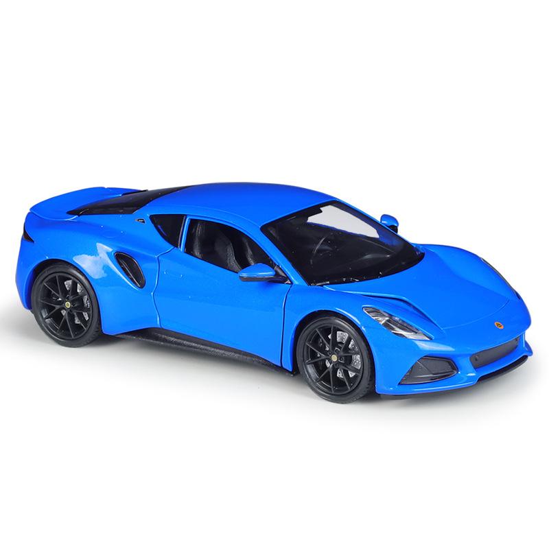 Welly 1:24 Lotus Emira Sports Car Imitation Alloy Finished Products Car Model Toy Gift Collection Display