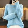Women Sweater 100% Wool MODERN NEW SAGA O-neck Knit Pullover Thick Winter Jumpers Female Knit Tops