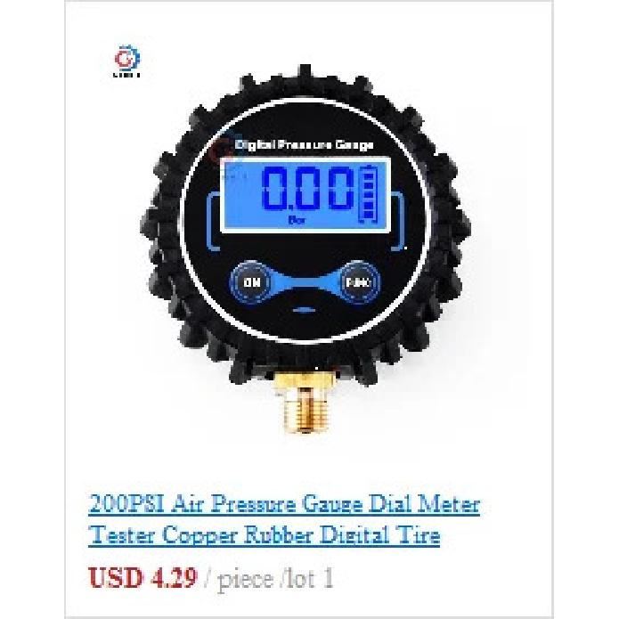 0-200PSI Air Pressure Gauge Dial Meter Tester Copper Rubber Digital Tire Pressure Gauge Tool for Car Truck Bike Auto Car Tyre