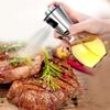 200ML Stainless Steel Spray Bottle Transparent Glass Press Type Oil Bottle Food Grade Portable Barbecue Air Frying Pan Baking