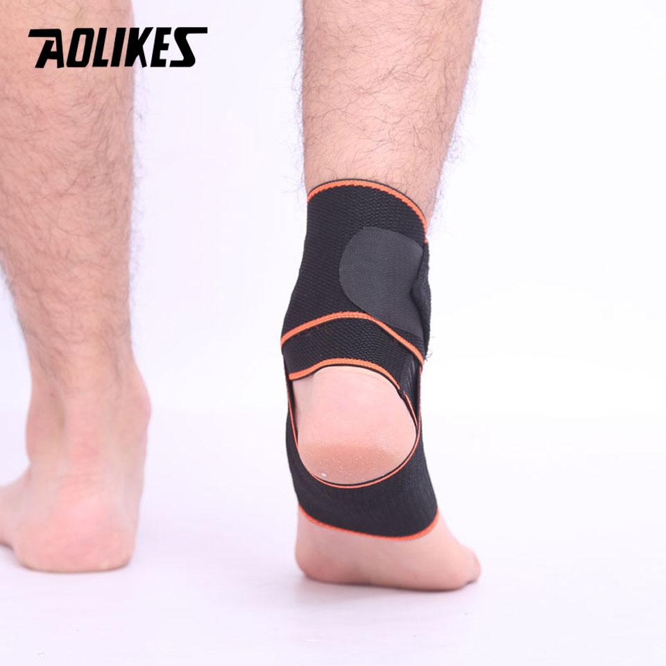 Aolikes 1Pcs Ankle Support,Adjustable Ankle Brace Breathable Nylon Material Super Elastic And Comfortable,Suitable For Sports