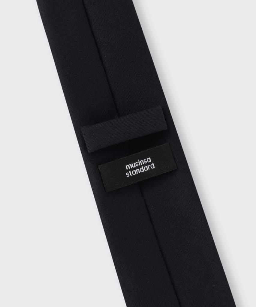 MUSINSA STANDARD Wool Standard Solid Tie [Black]