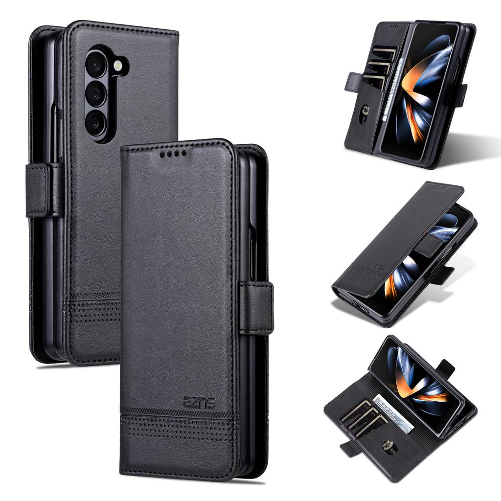 AZNS For Samsung Galaxy Z Fold6 5G Case Wallet PU Leather+PC Phone Cover