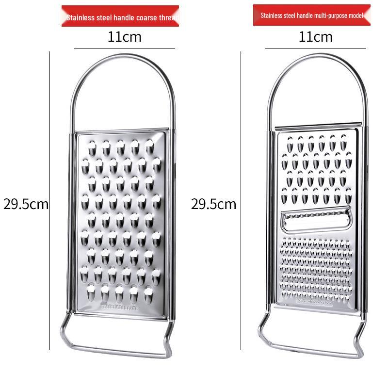 Stainless Steel Grater & Julienne Slicer for Potatoes, Fruits, and Baby Food Prep