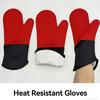 Heat insulation gloves, anti-scalding gloves, silicone kitchen heat insulation oven gloves, baking and high temperature resistan