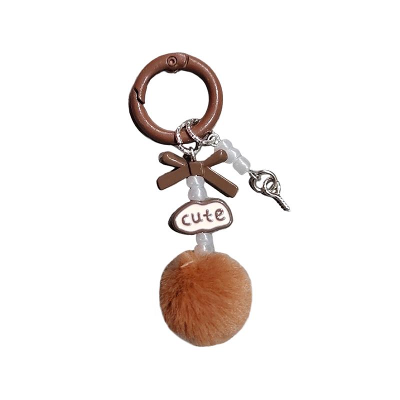 

Симпатичний простий кулон з кульками для ключів для жінок, дівчат, барвистий помпон, брелок, прикраса, рюкзак, аксесуари, подарунки