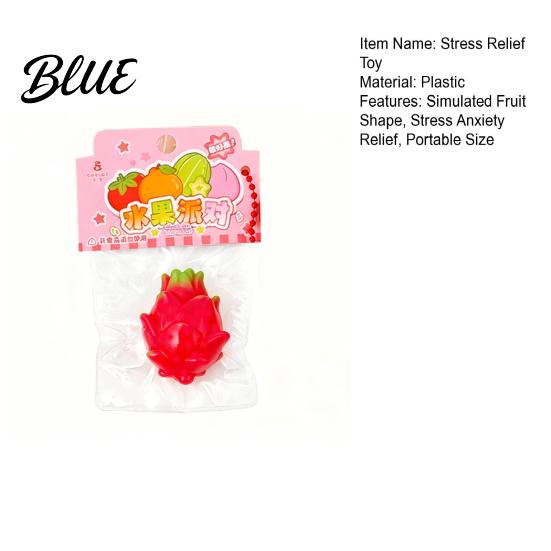 Fruit Shape Squeeze Toy Simulated with Bell Lanyard Stress Anxiety Relief Slow Rising Ball Mini Pinch Sensory Fidget Party Favors Keychain