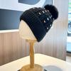 Fashion Warm Winter Hat Thickened Plush Knitted Cap Elastic Ear Protection Beanie Hats Women