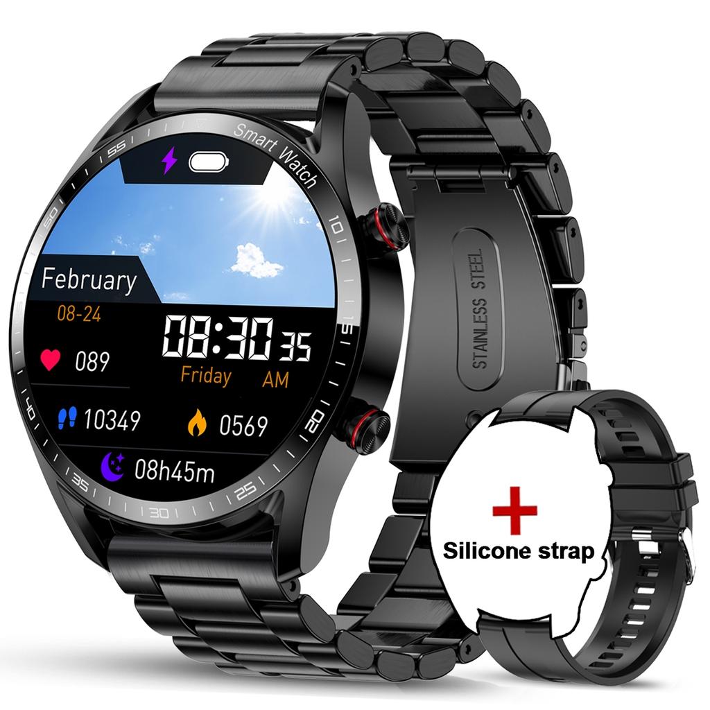 New Bluetooth Call Smart Watch Men Heart Rate Health Monitoring Voice Assistant Waterproof Fitness Tracker Sports Smartwatch