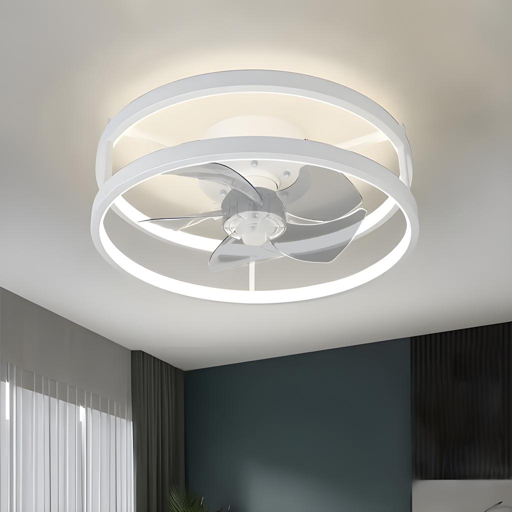 IRALAN Smart ceiling fan with lights remote control bedroom decor ventilator lamp Silent chandelier fan focus LED ceiling lamp