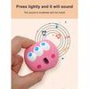[For Small-Breed Dog] 1/3Pcs Dog Sounding Toy with Cute Big Eyeball Design, Pet Durable Rubber Chew Teeth Grinding and Cleaning Ball with Squeaky Dog